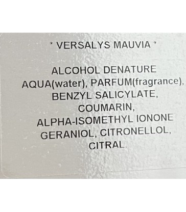 Versalys parfum senteur mauvia